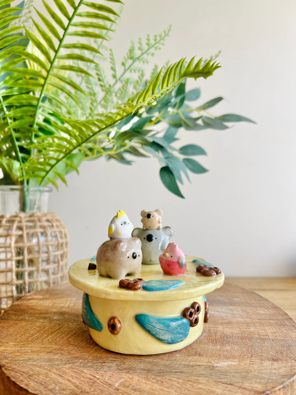 Aussie Animal Lidded Trinket pot