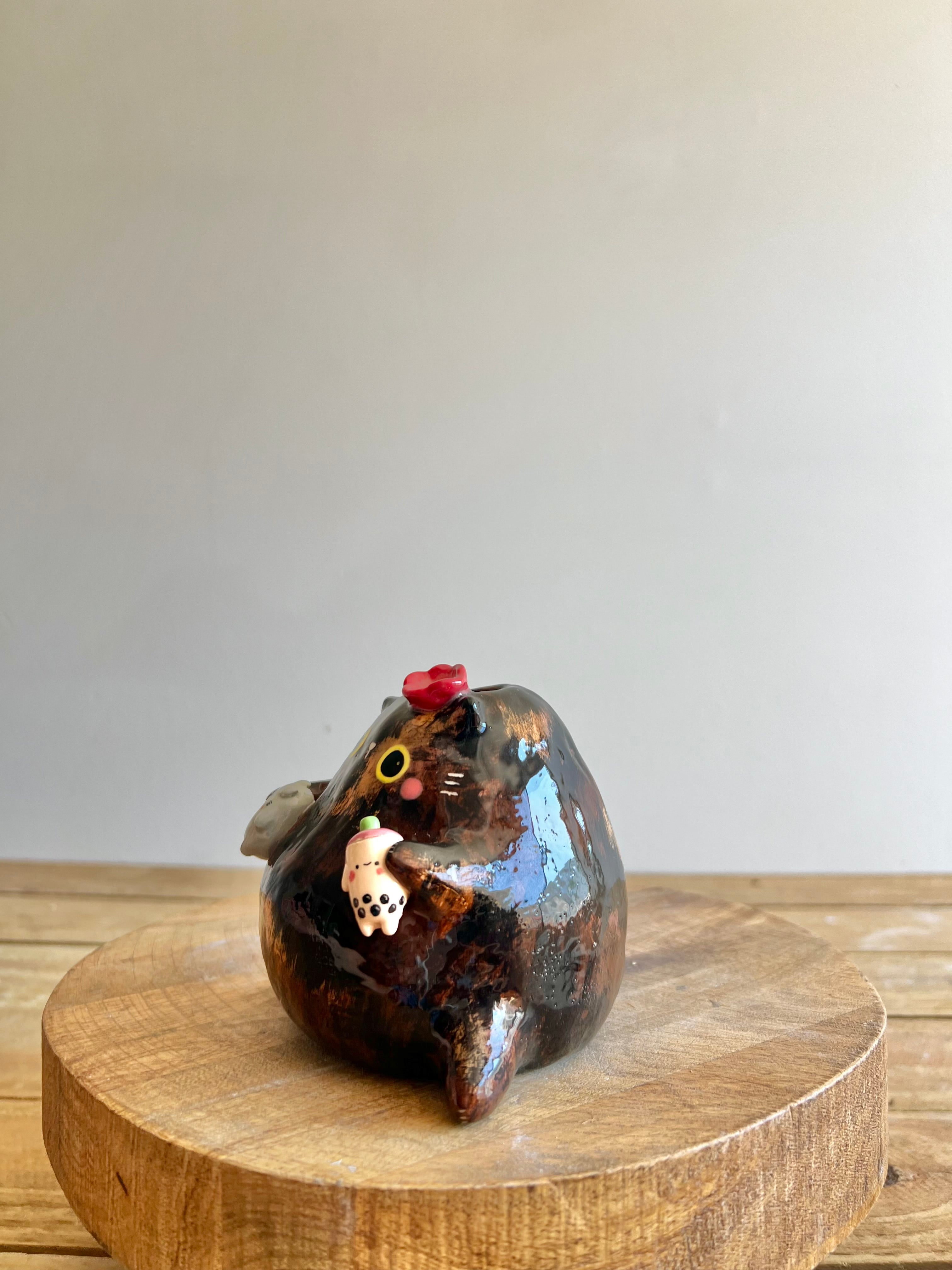 Tortie Bud Vase