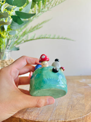 Totoro and friend bud vase