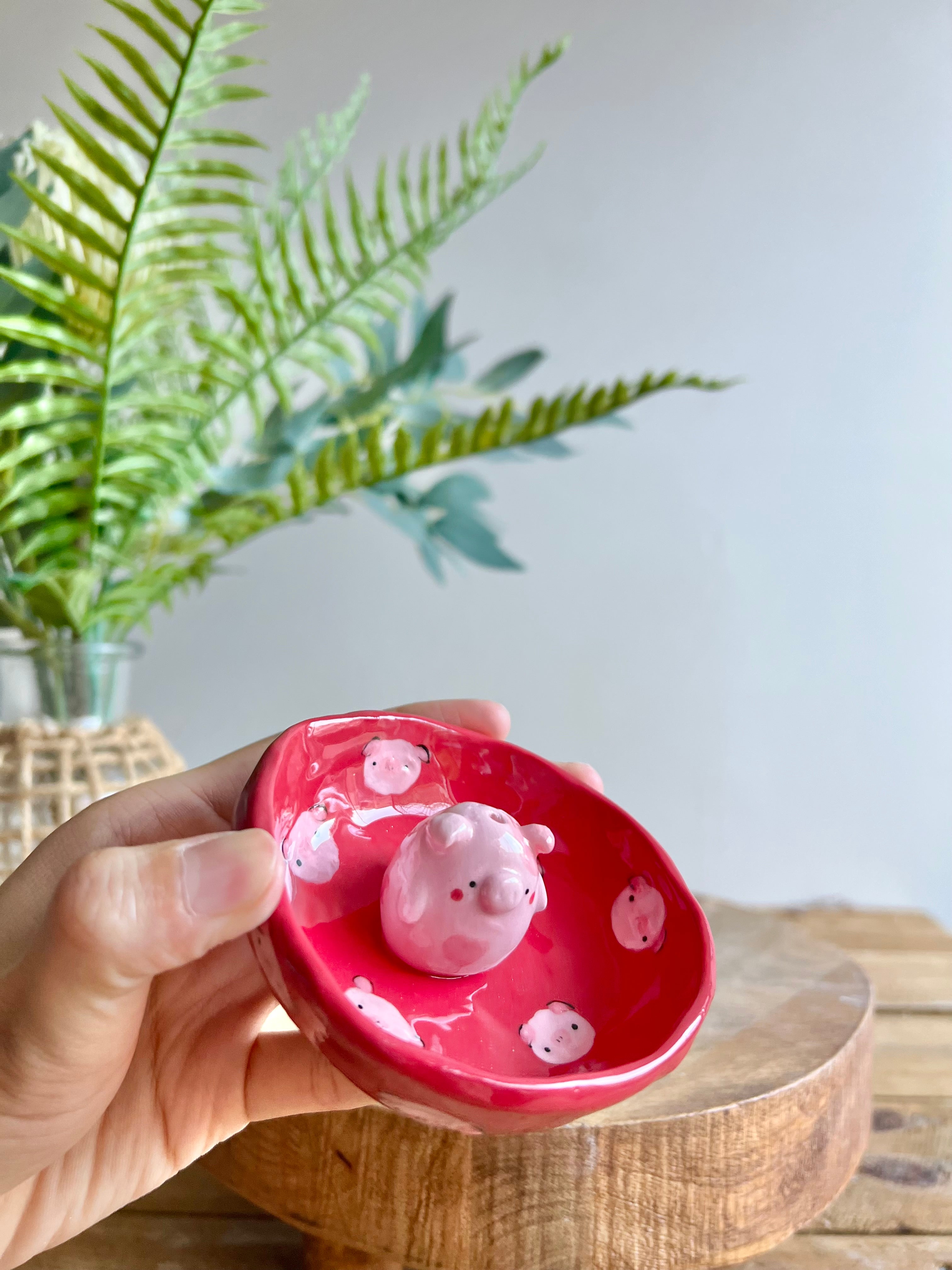 Bud vase trinket dish