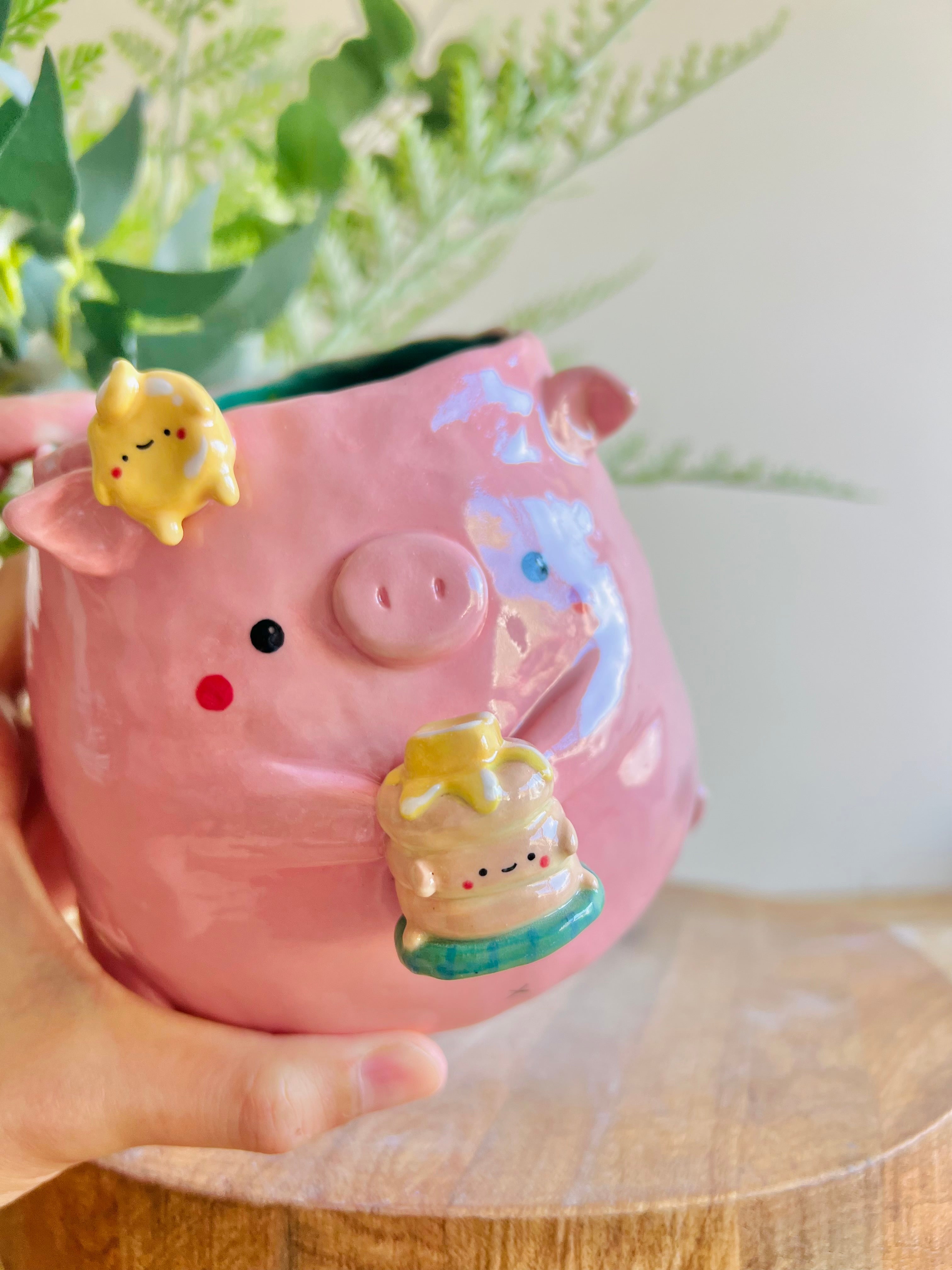 Butter pancake love pun pig pot