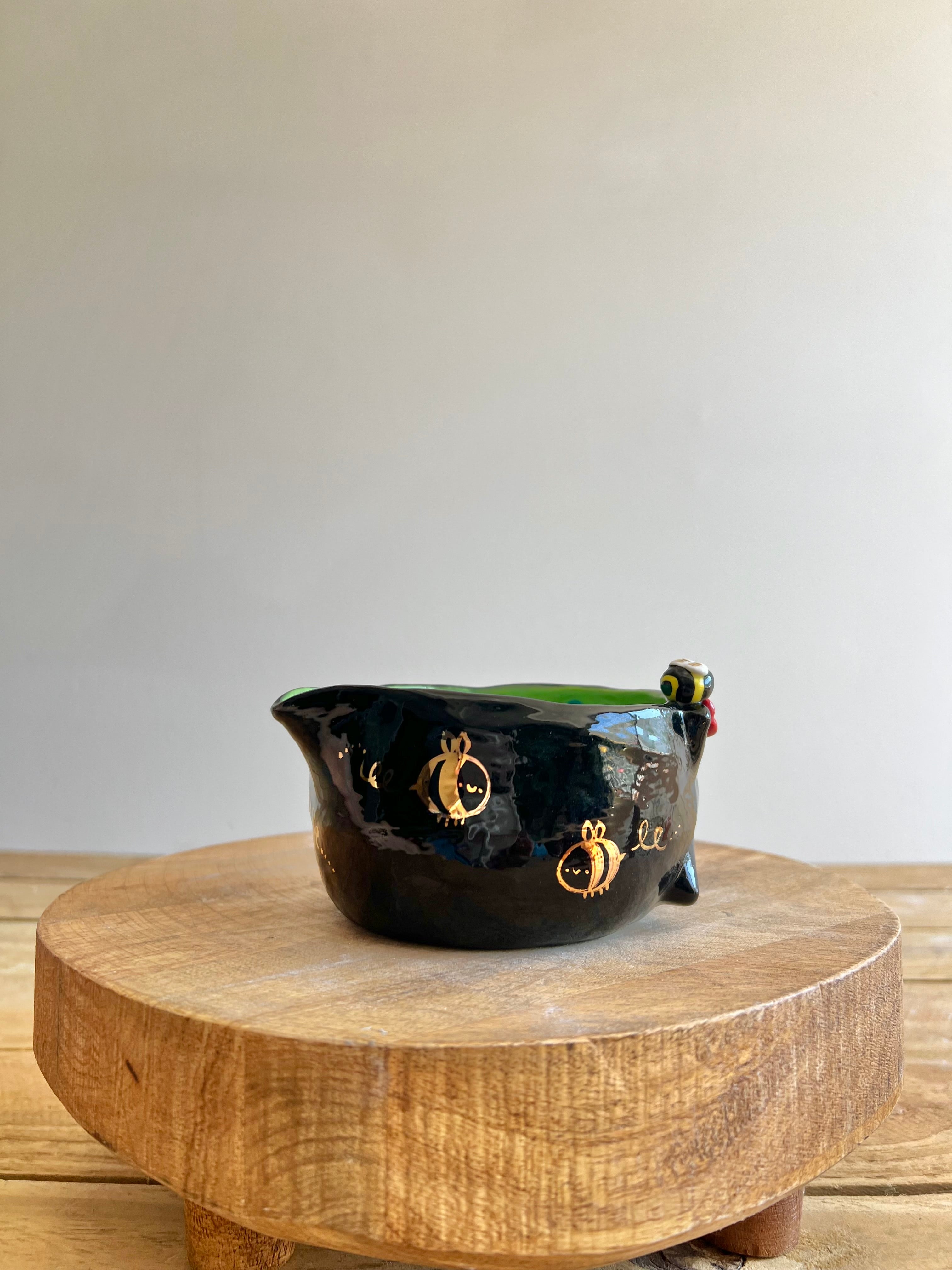 Black cat Matcha Bowl