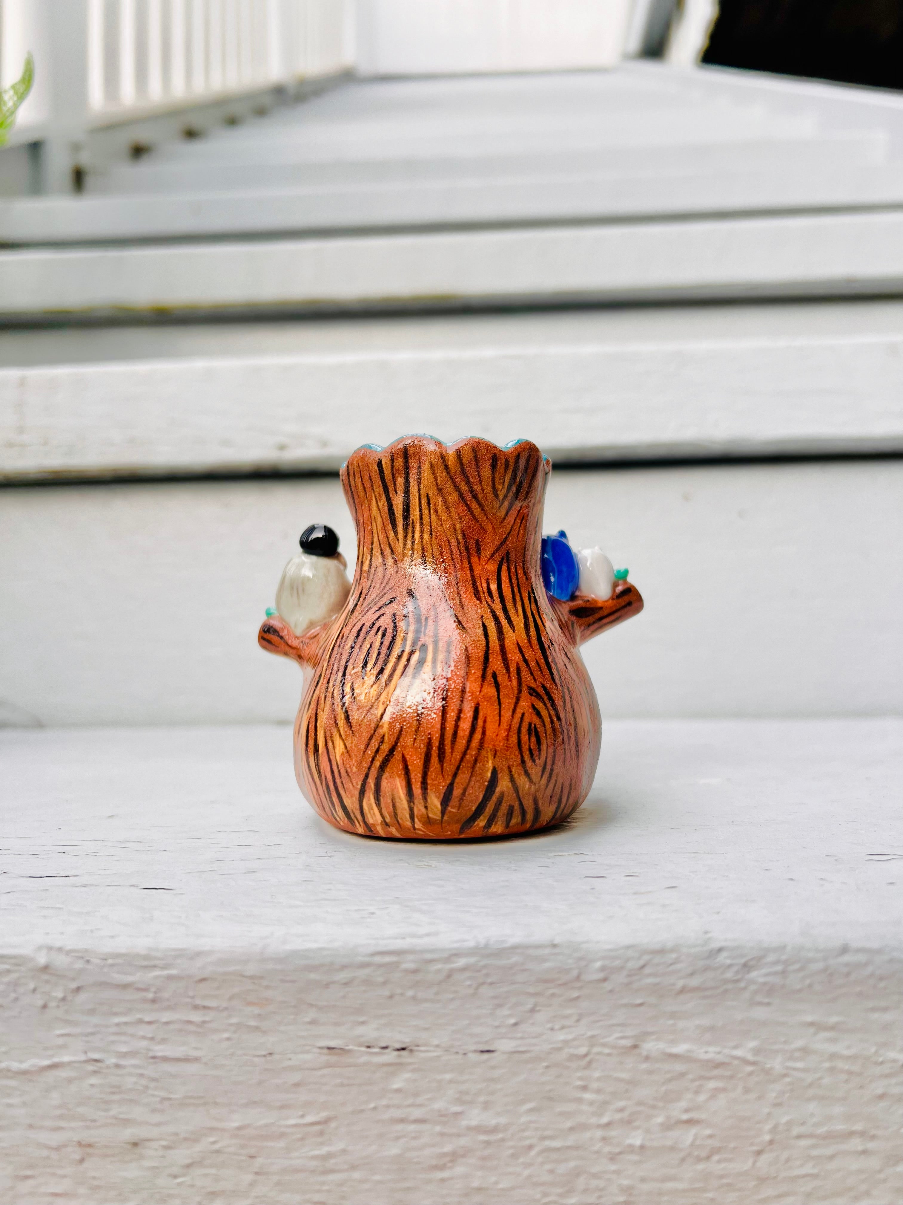 Happy Tree vase with Totoro friends