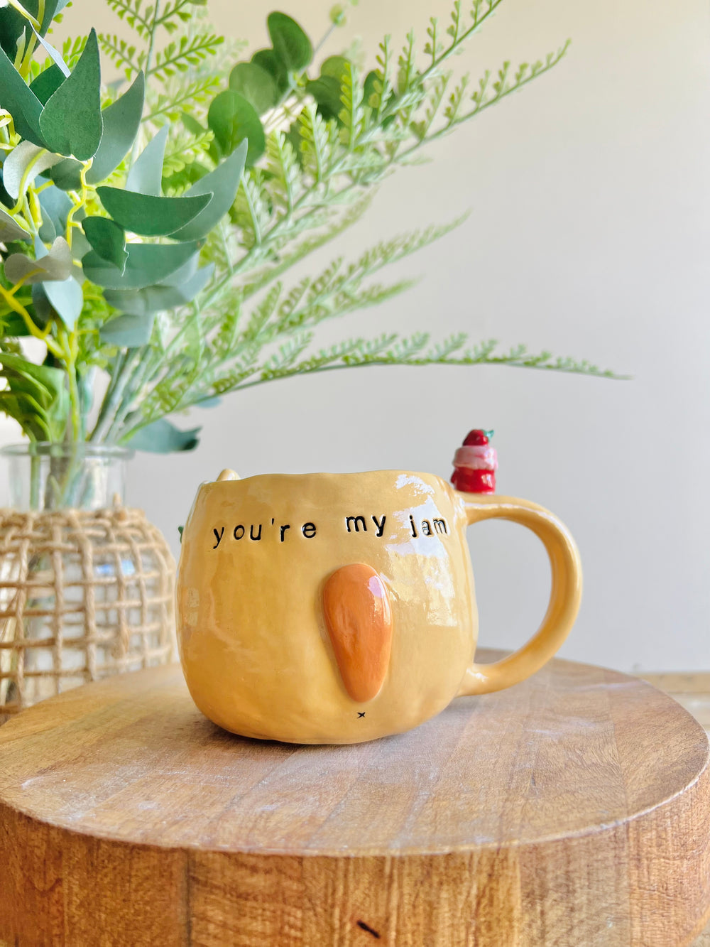 Jammy love pun cat mug, photo 3 of 13