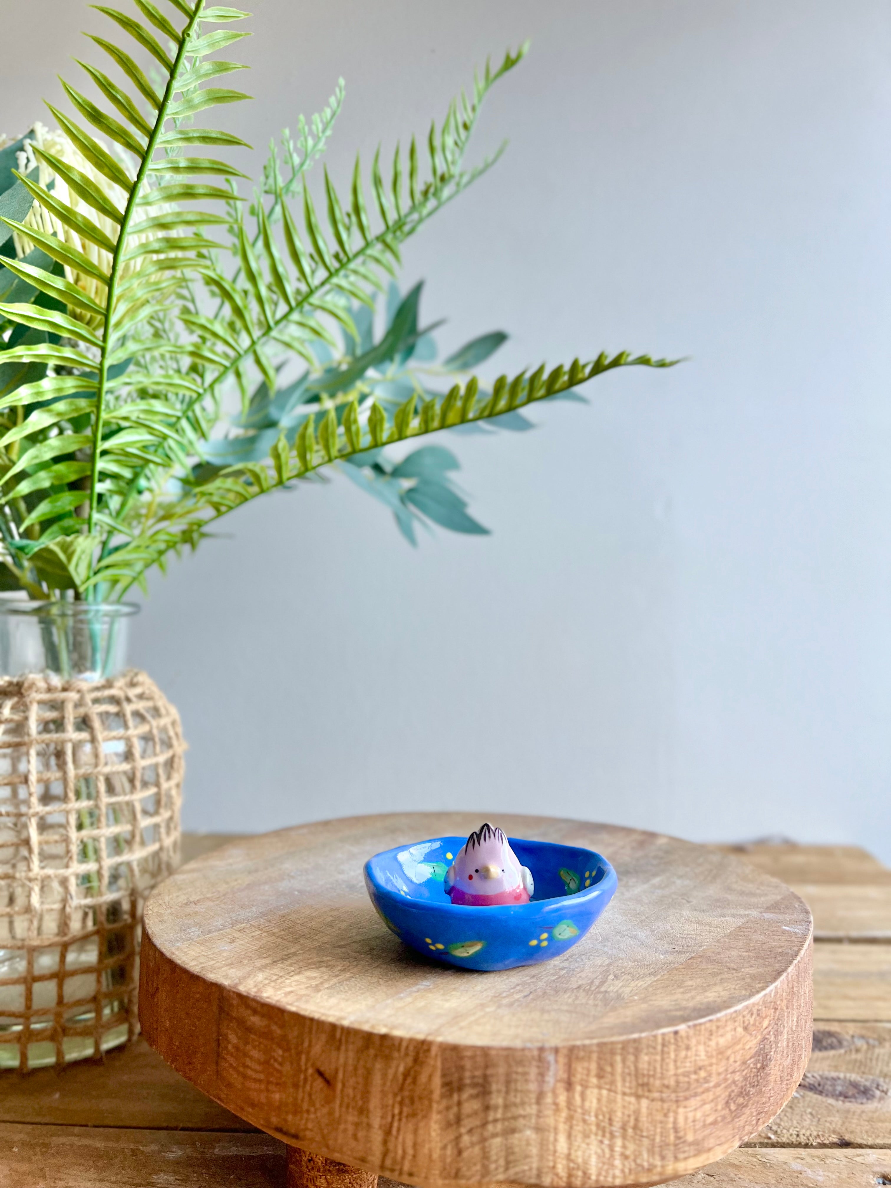 Bud vase trinket dish