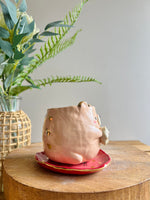 Bear planter and plate