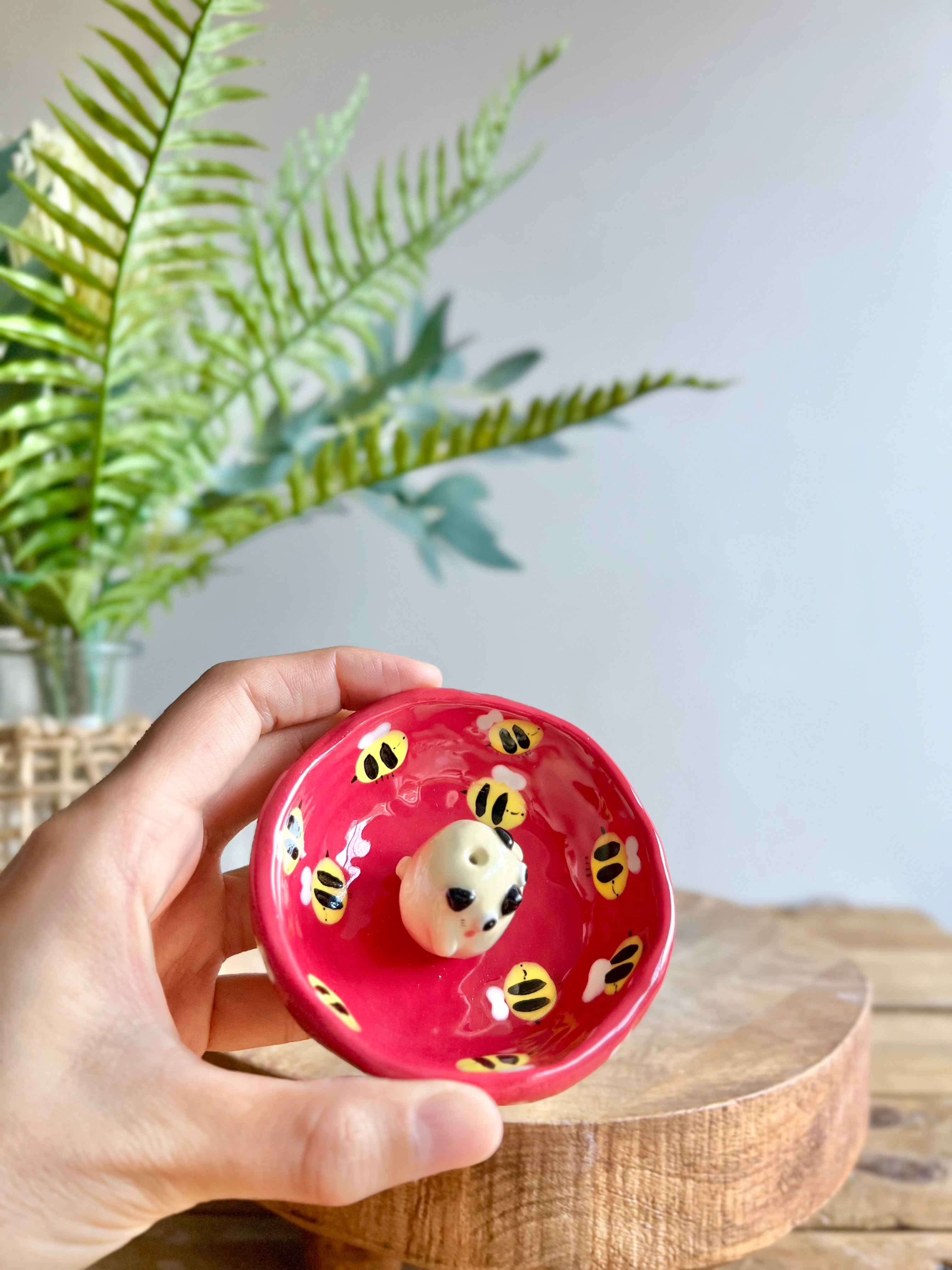 Bud vase trinket dish