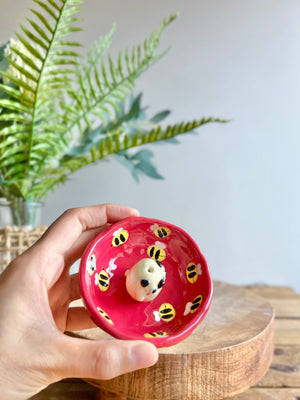 Bud vase trinket dish