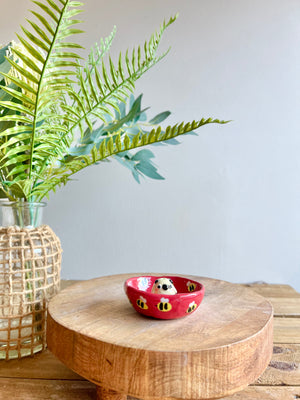 Bud vase trinket dish