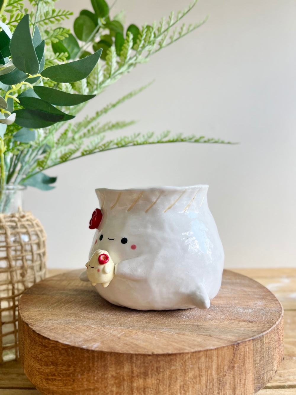 Flowery dumpling pot with baby dumpling, photo 8 of 13