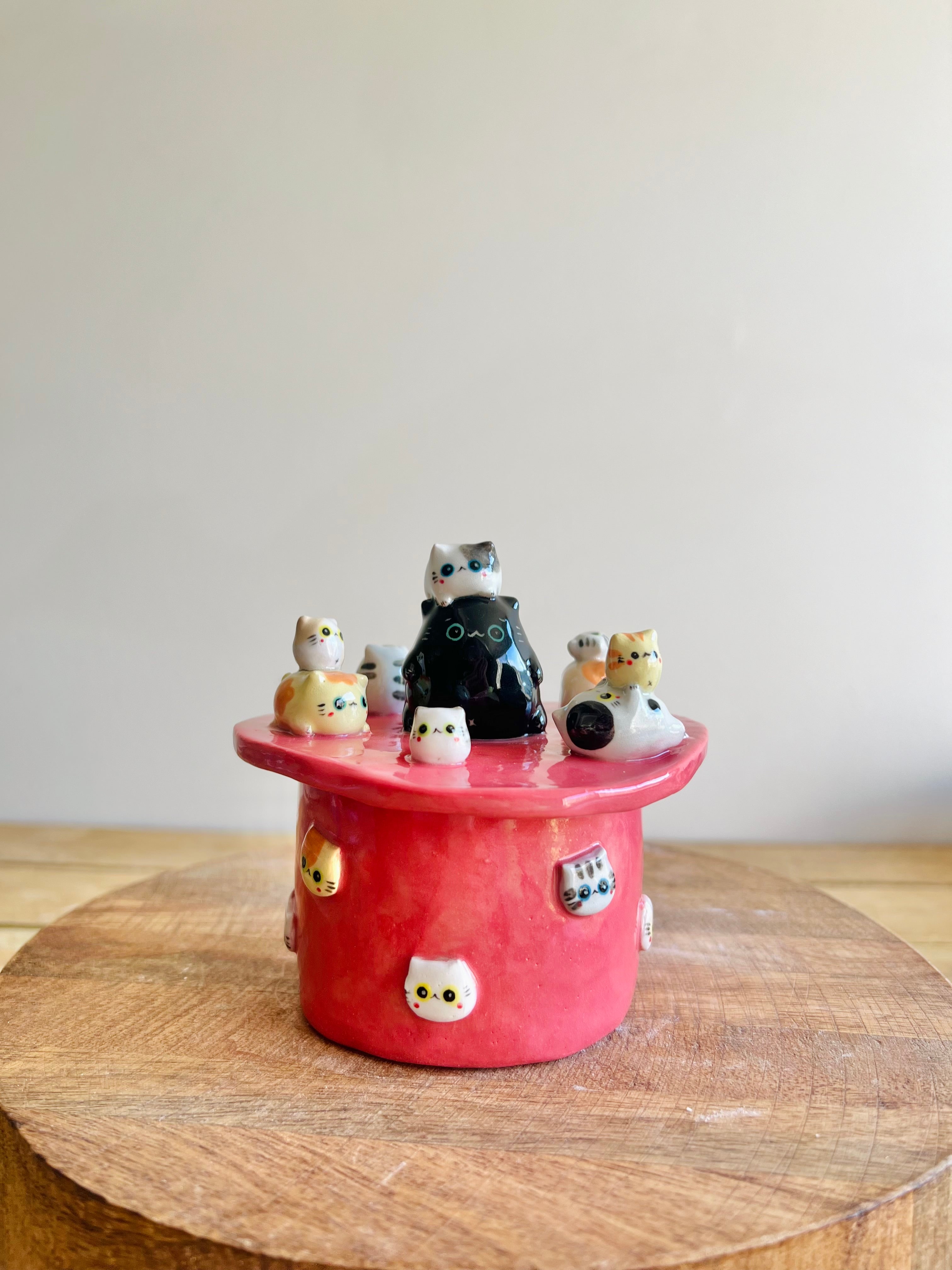 Ultimate Cat Crew Lidded Trinket pot