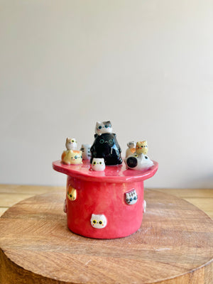 Ultimate Cat Crew Lidded Trinket pot