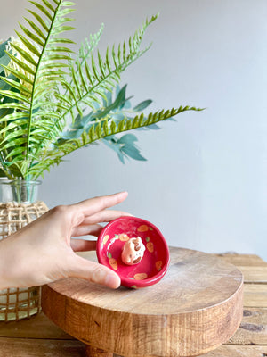 Bud vase trinket dish
