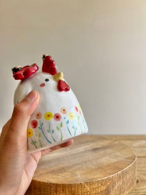 Chicken Bud Vase
