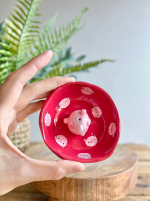 Bud vase trinket dish