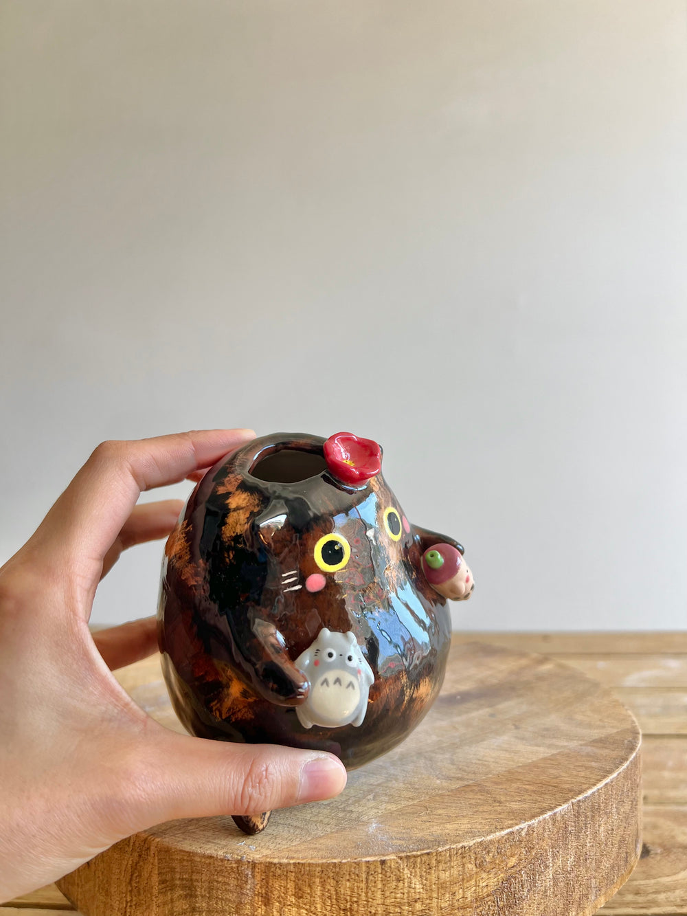 Tortie Bud Vase, photo 8 of 10