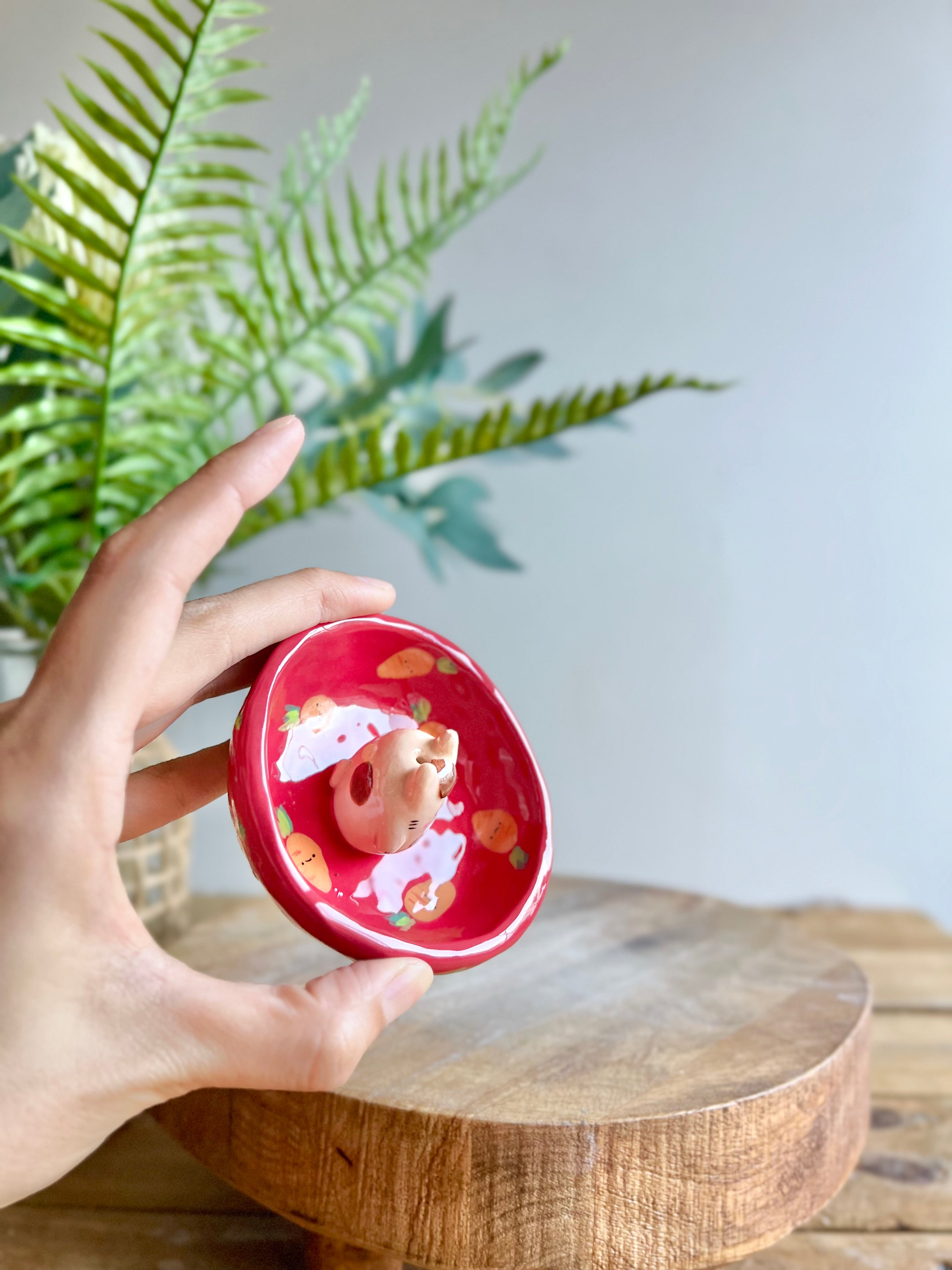 Bud vase trinket dish