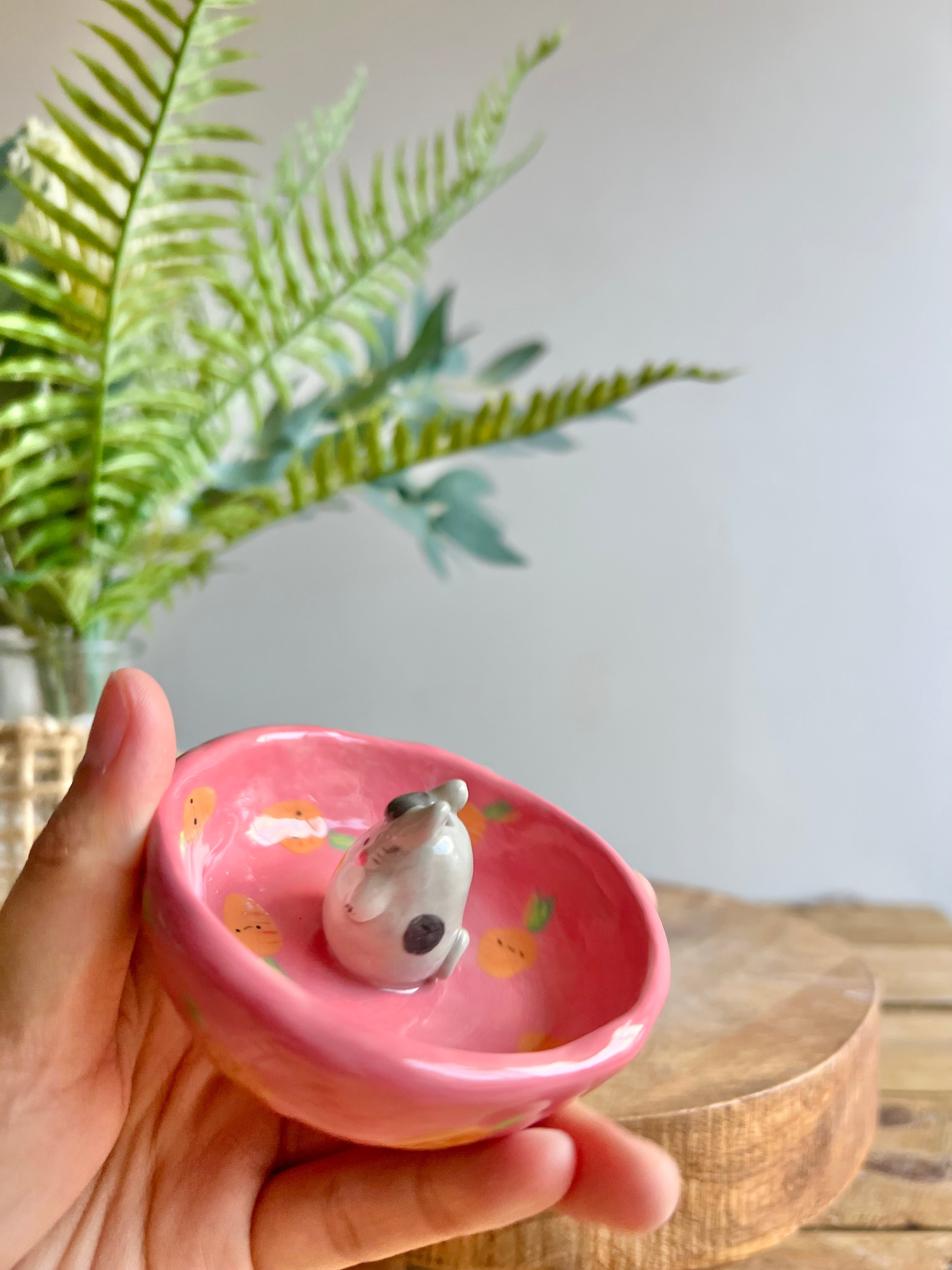 Bud vase trinket dish