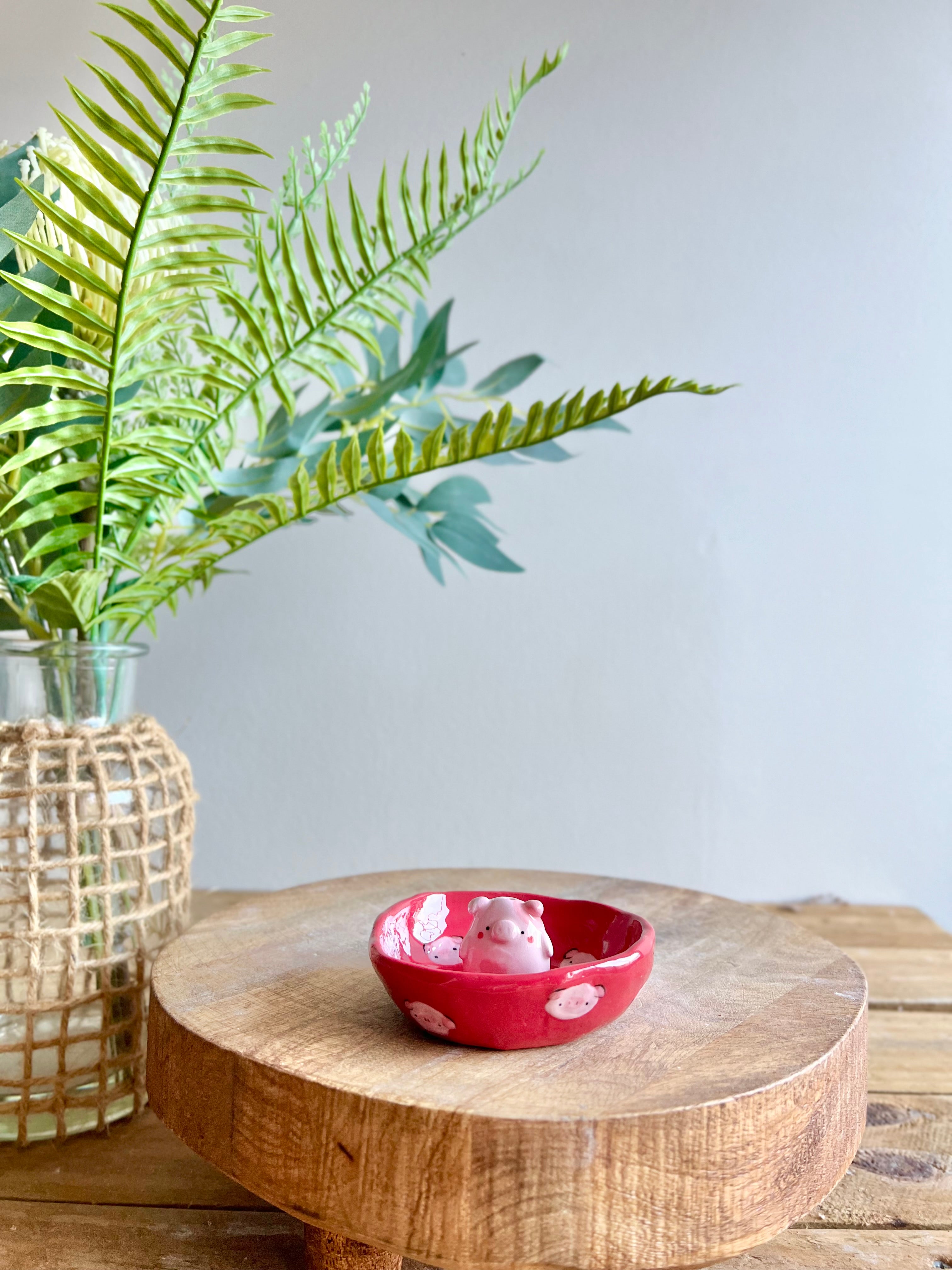 Bud vase trinket dish