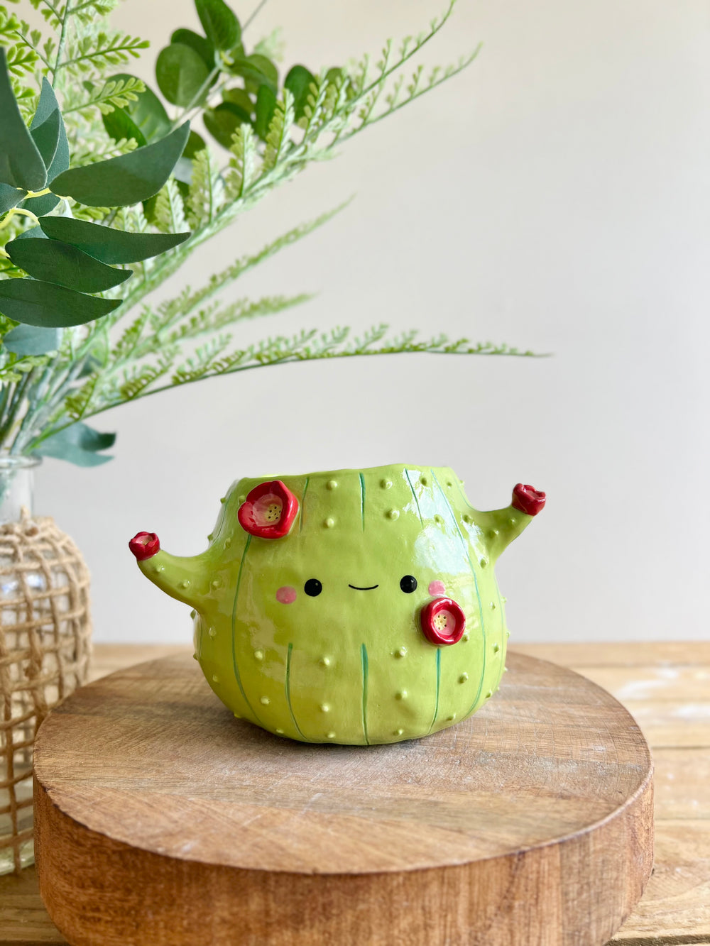 Flowery MULD Cactus pot #2, photo 2 of 11