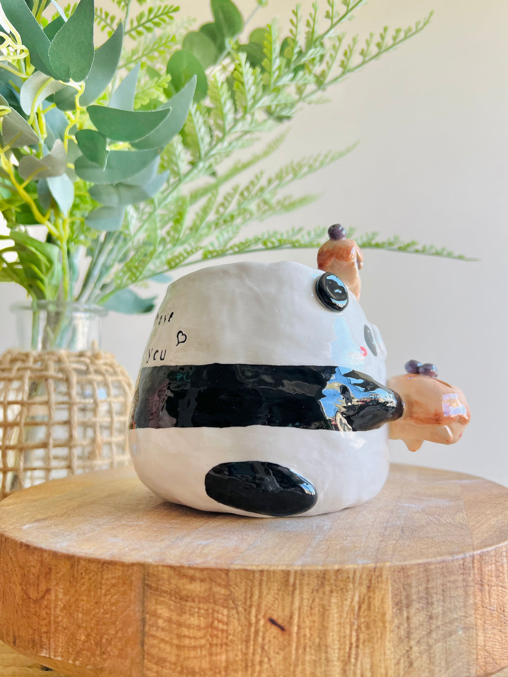 Pie love pun panda pot, photo 2 of 14