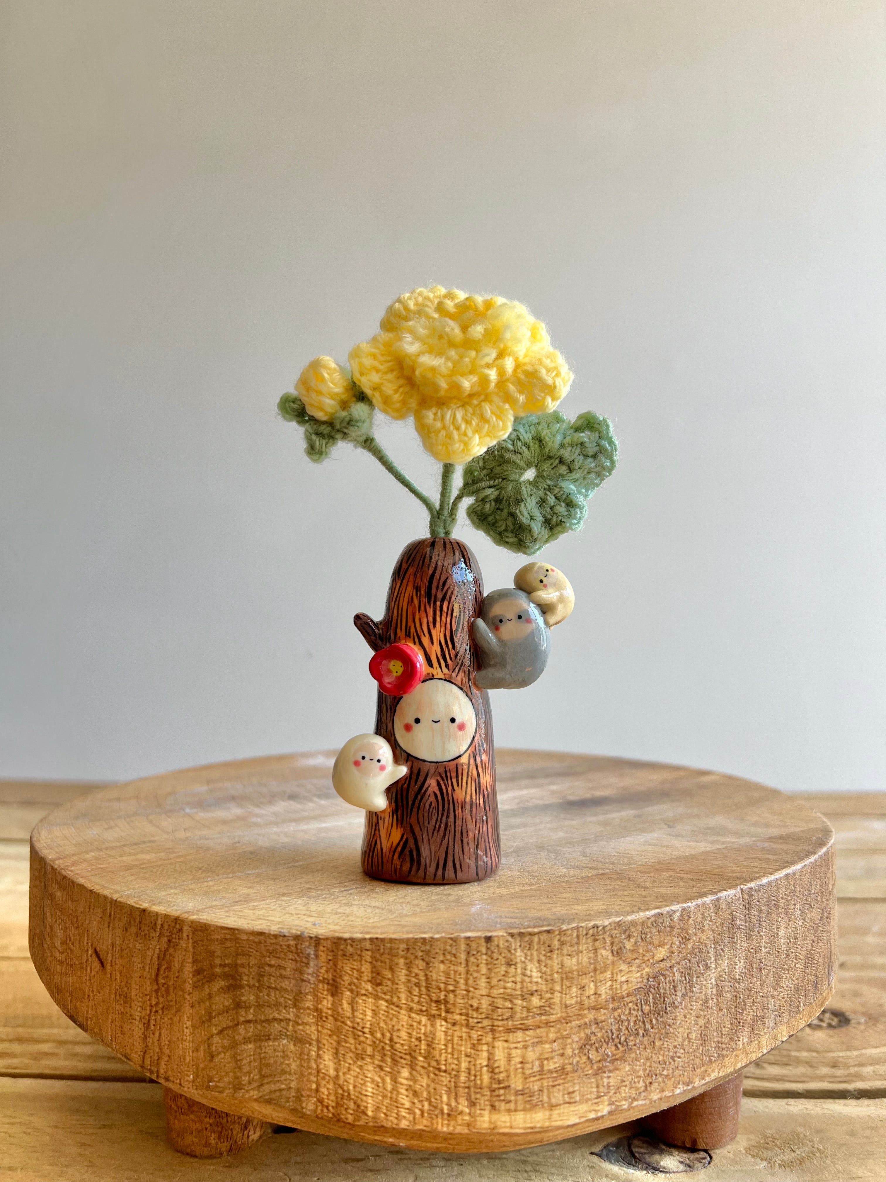 Happy Tree Bud Vase