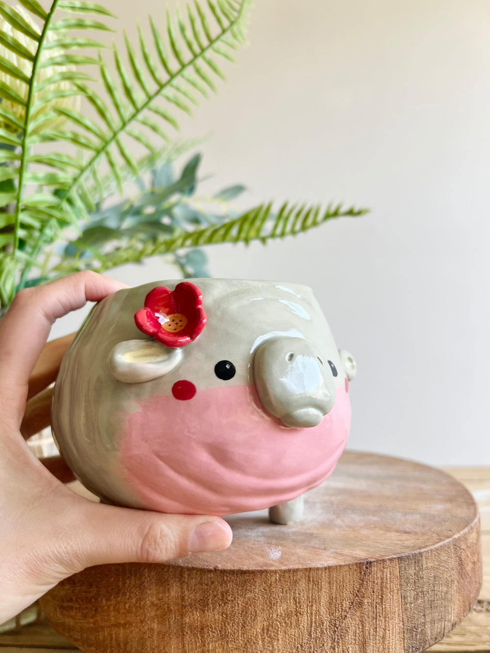 LARGE MOO DENG planter #2, photo 8 of 13