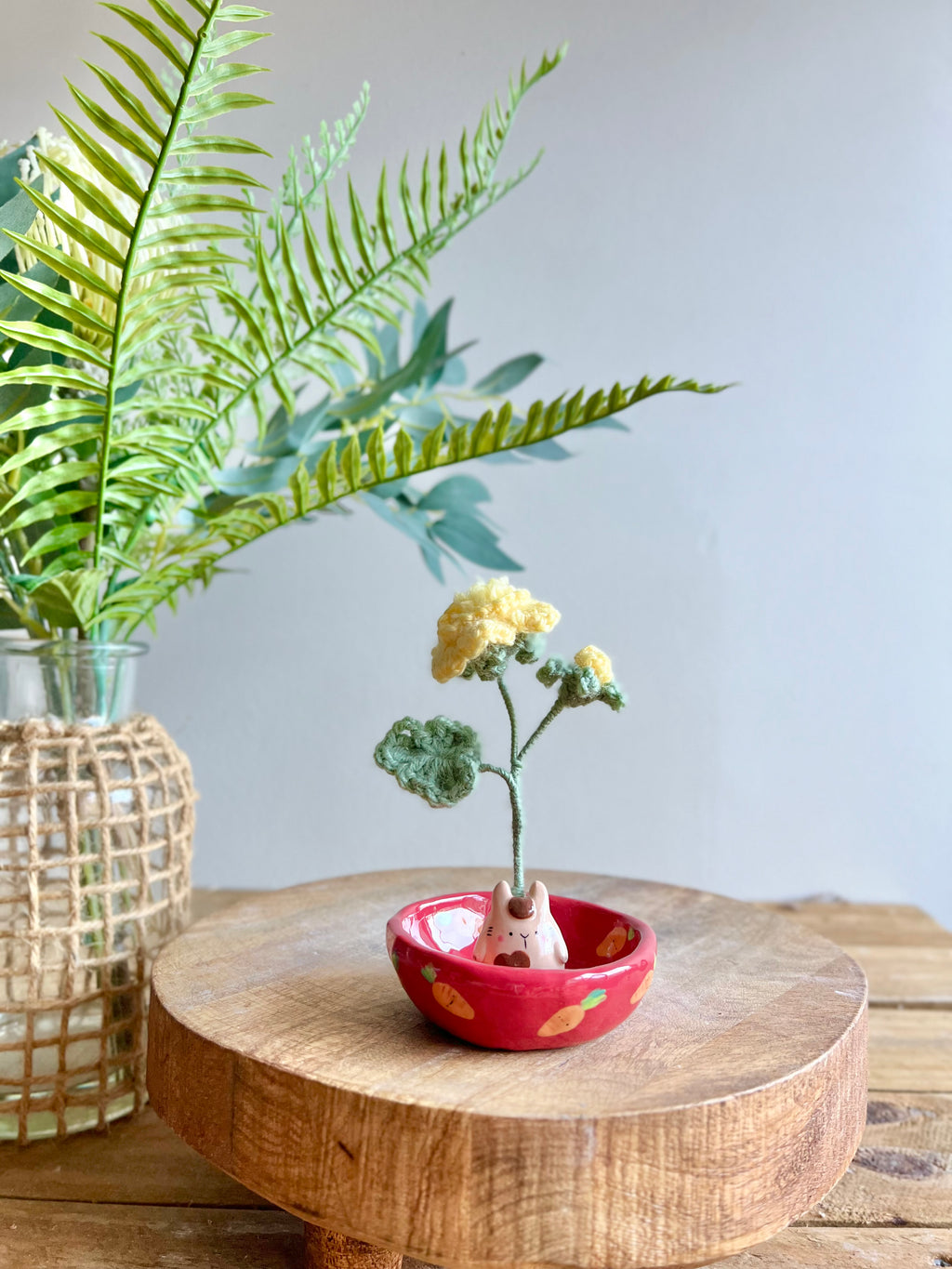 Bud vase trinket dish