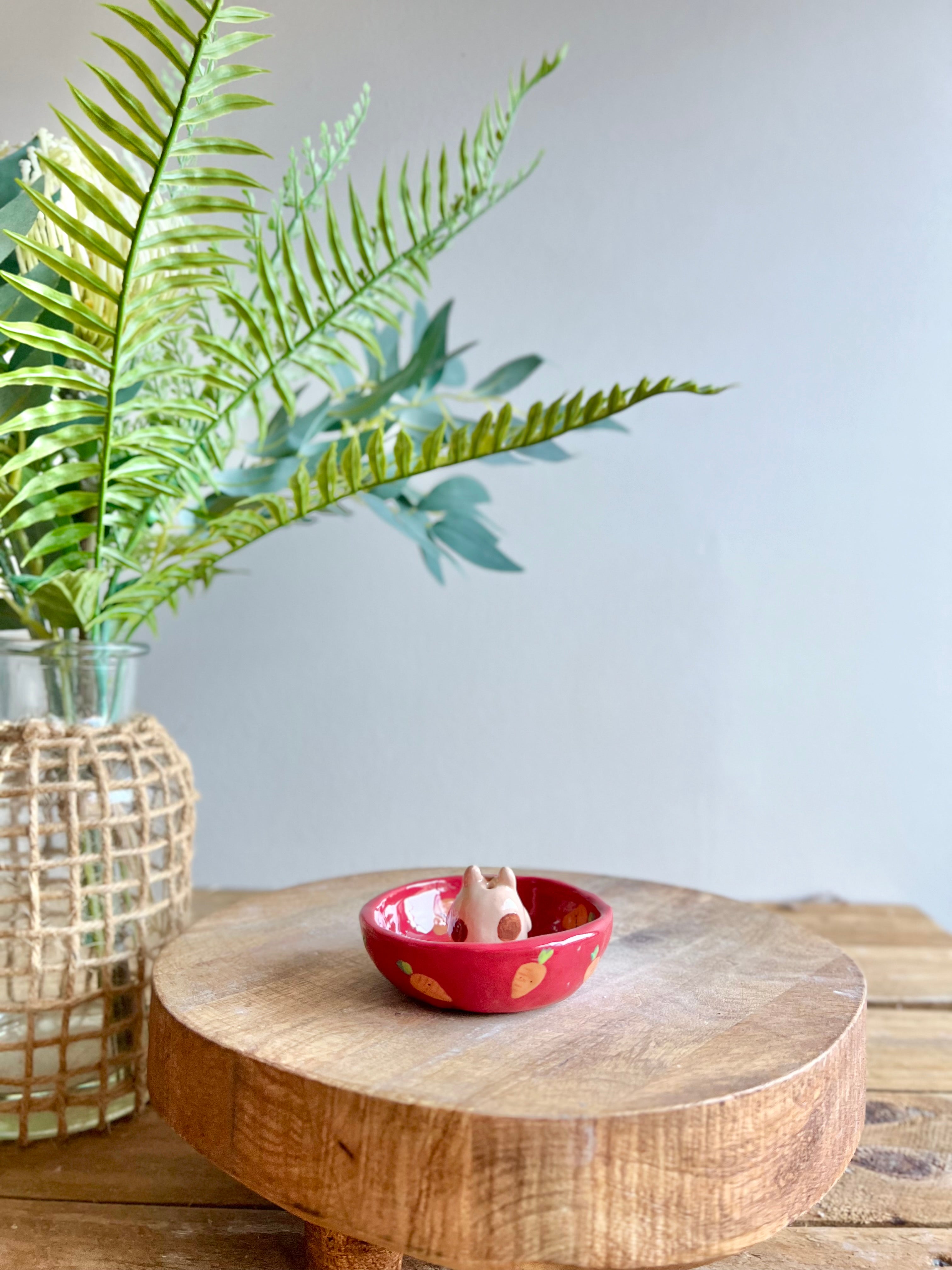 Bud vase trinket dish