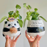 Pie love pun panda pot