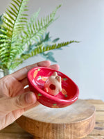 Bud vase trinket dish