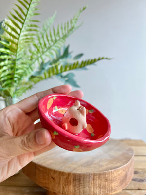 Bud vase trinket dish