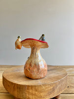 Golden Mushroom Bud Vase