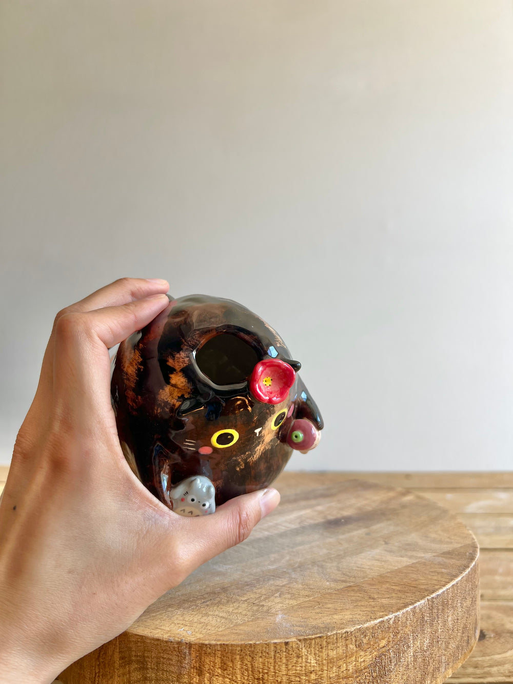 Tortie Bud Vase, photo 6 of 10