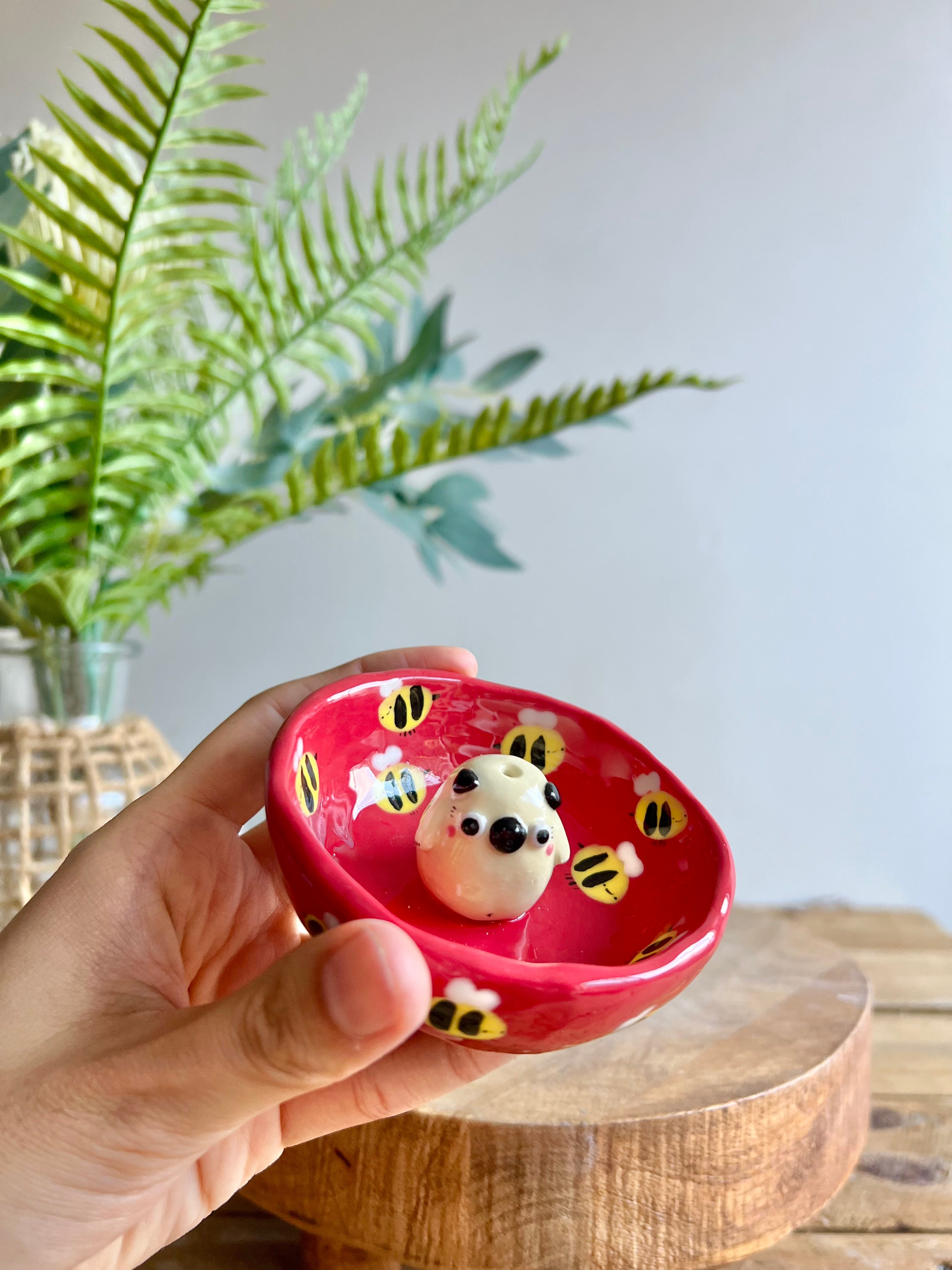 Bud vase trinket dish