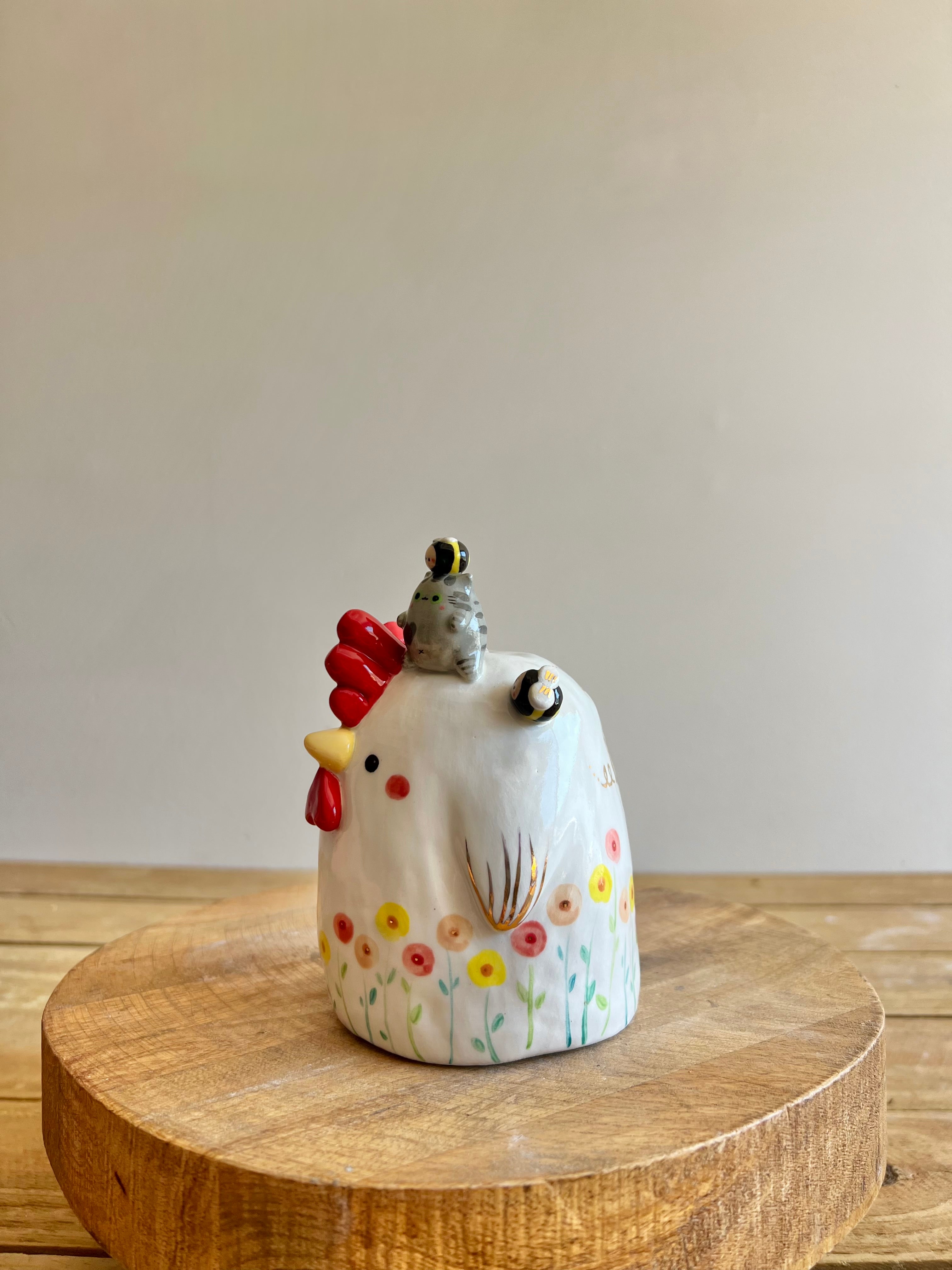 Chicken Bud Vase