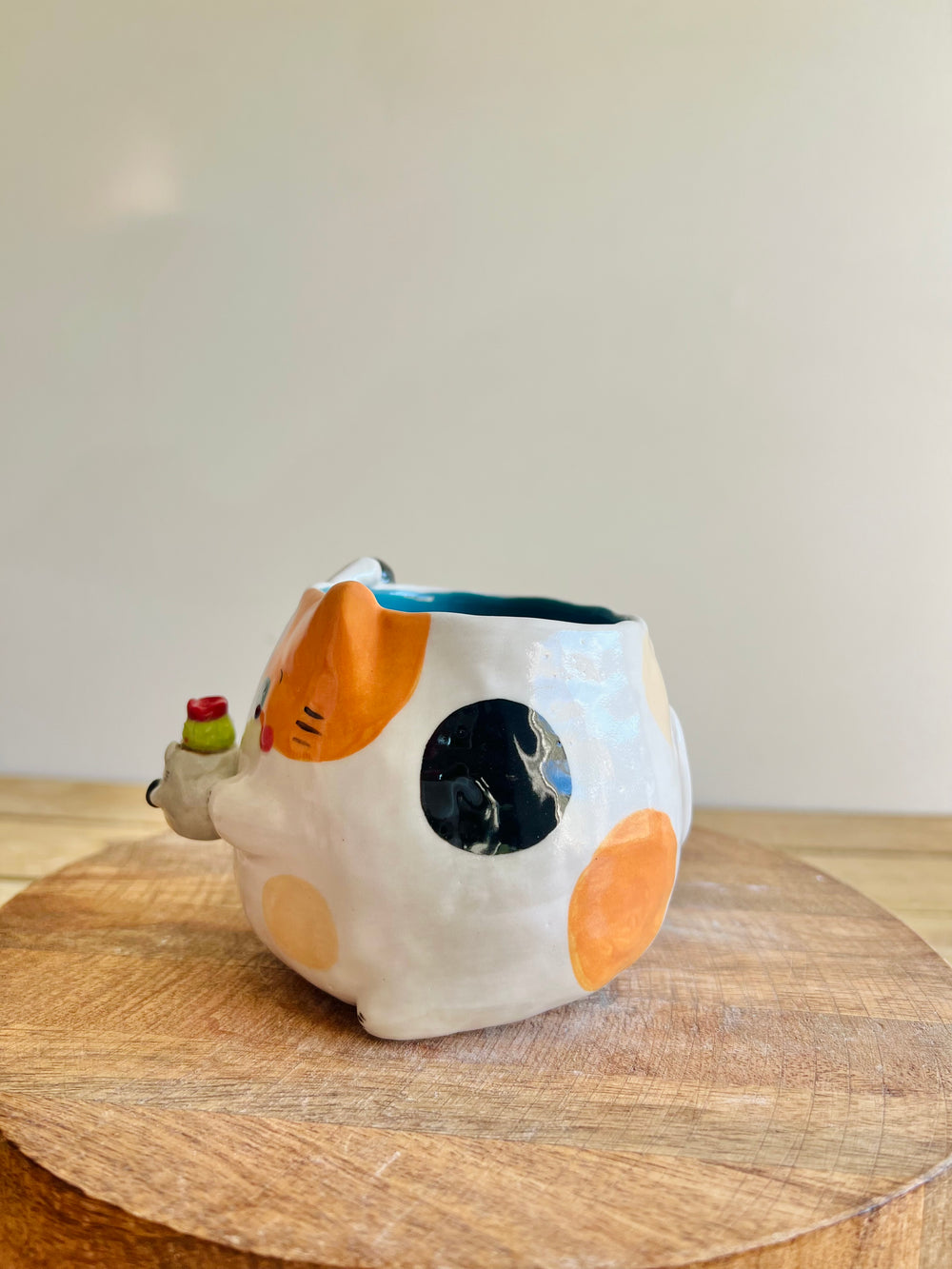 Cat pot with Totoro pot, photo 5 of 7