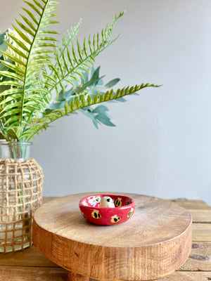 Bud vase trinket dish