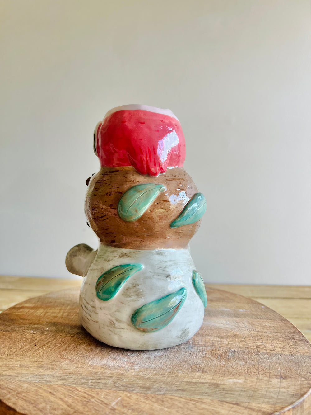 Leafy Aussie animal trio stack vase, photo 4 of 7