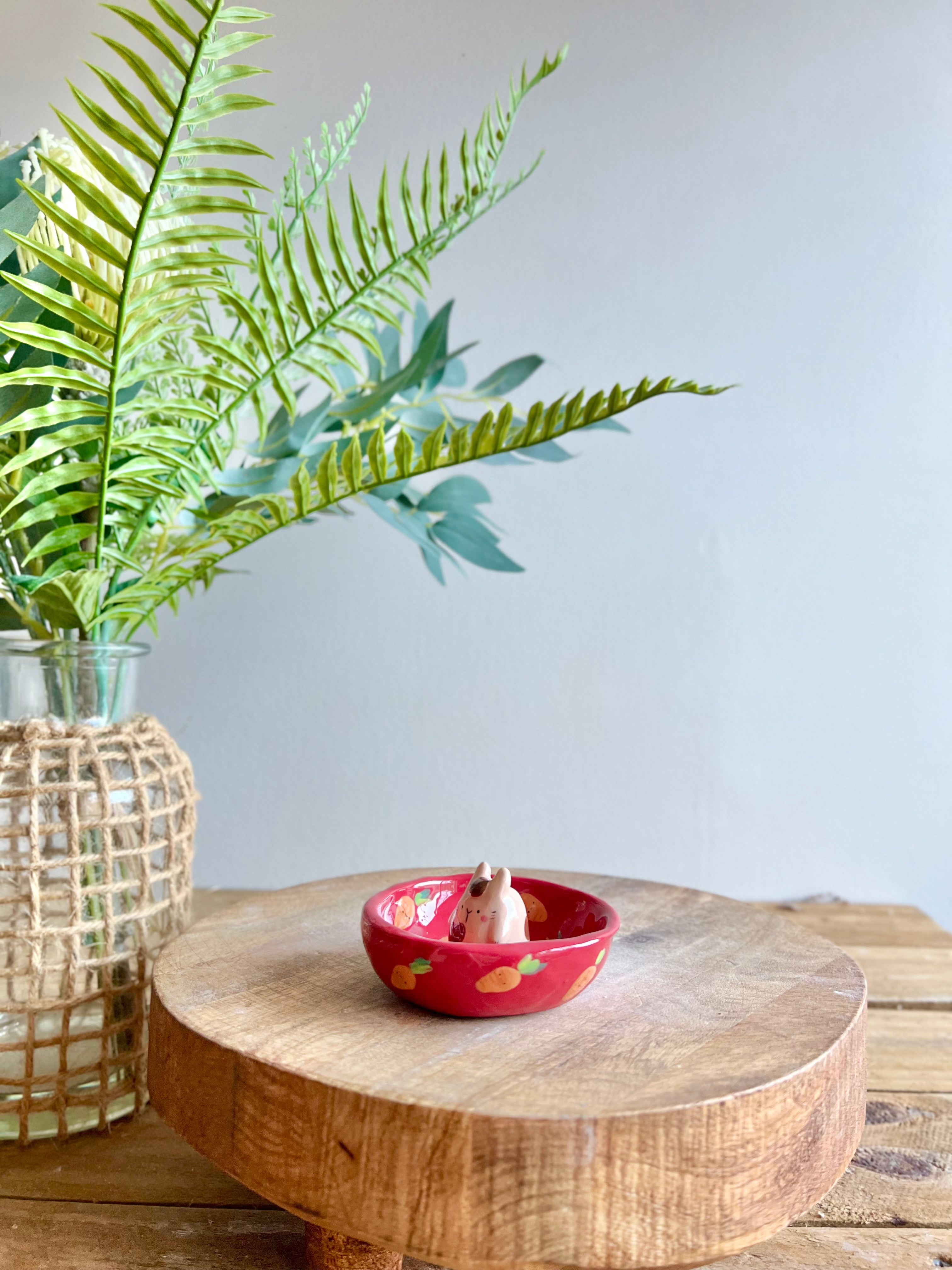 Bud vase trinket dish