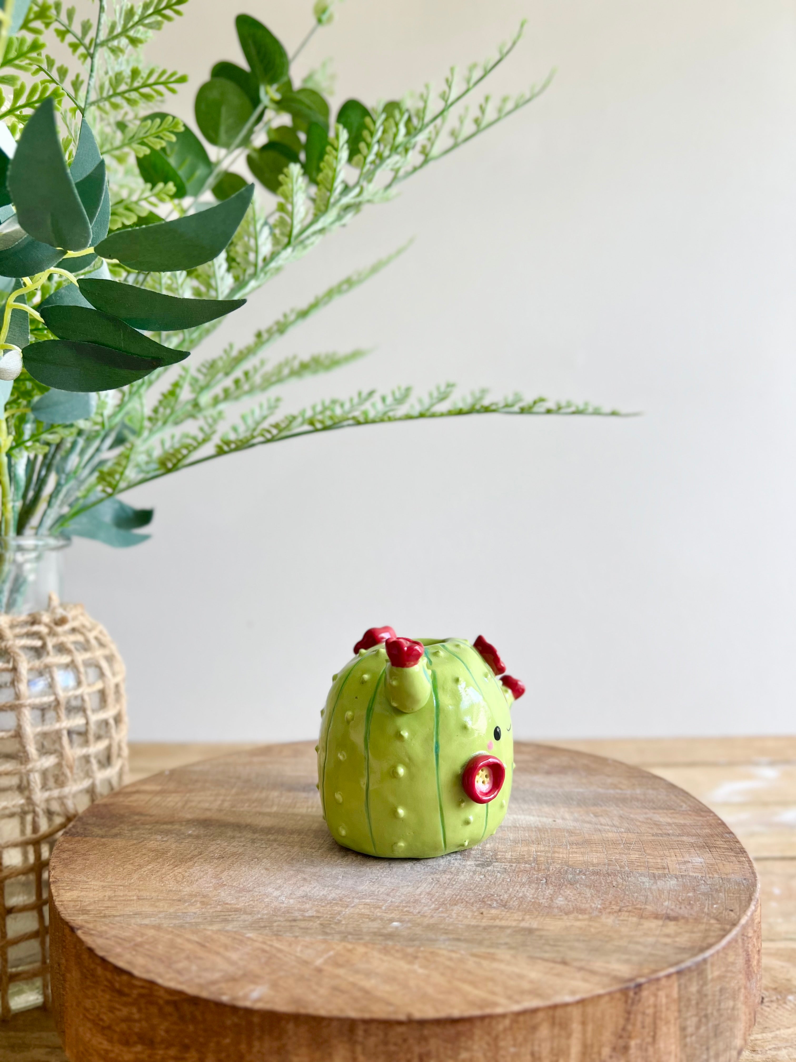 Flowery MULD cactus bud vase