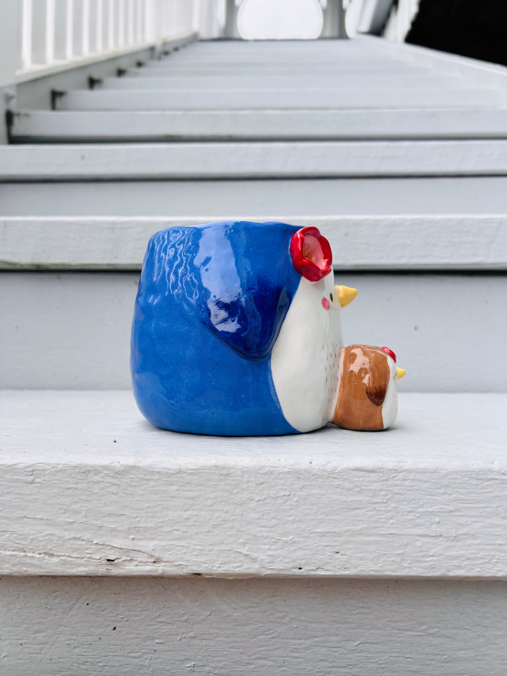 2in1 Penguin pot with baby penguin vase, photo 2 of 8
