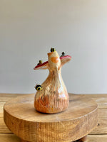 Golden Mushroom Bud Vase