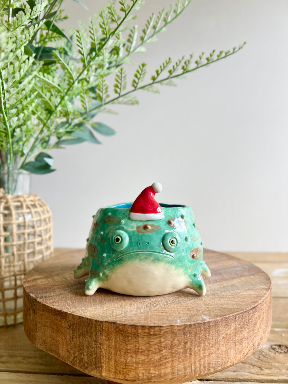 Festive grumpy froggo planter #1, photo 7 of 12