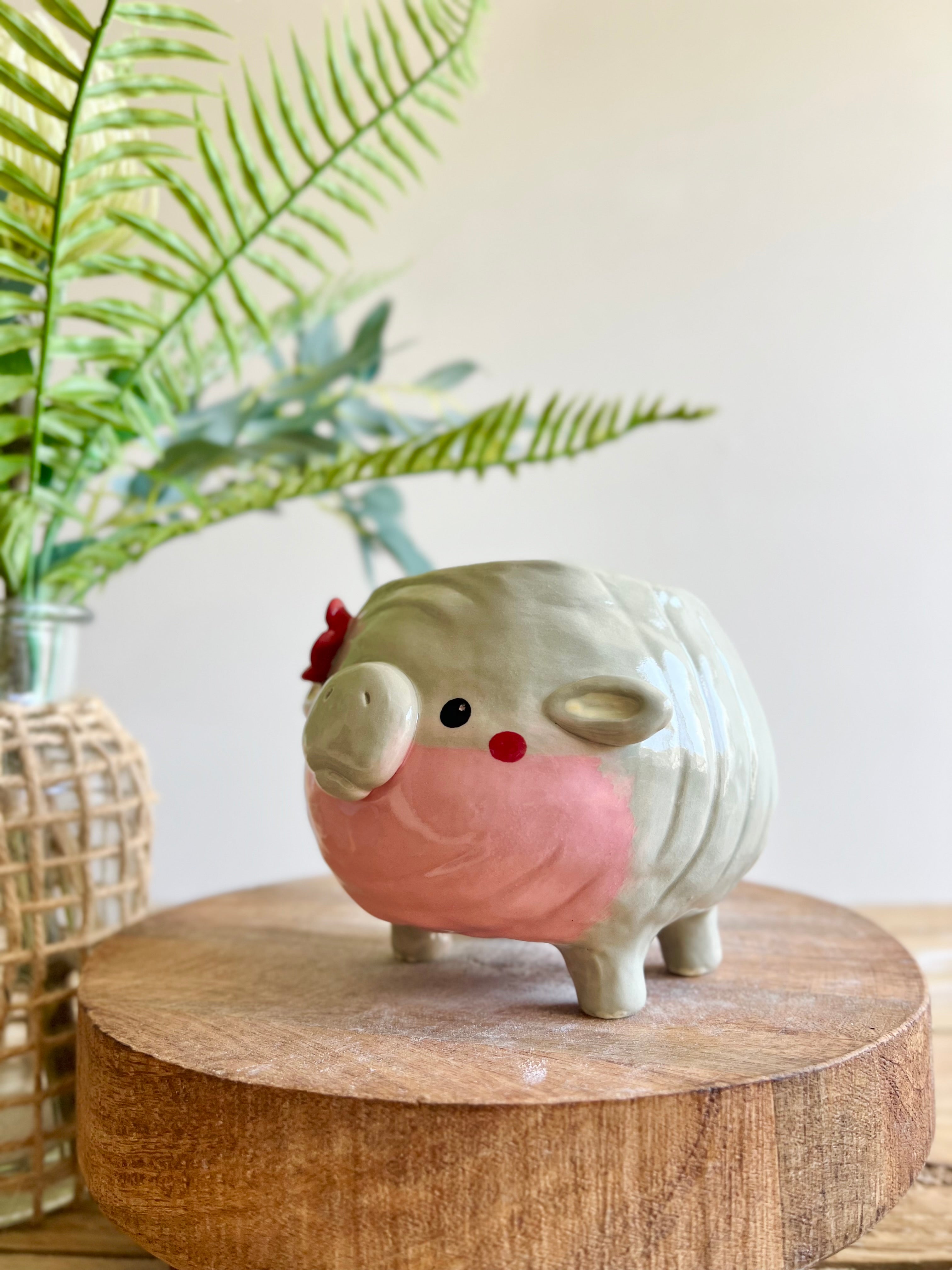 LARGE MOO DENG planter #2