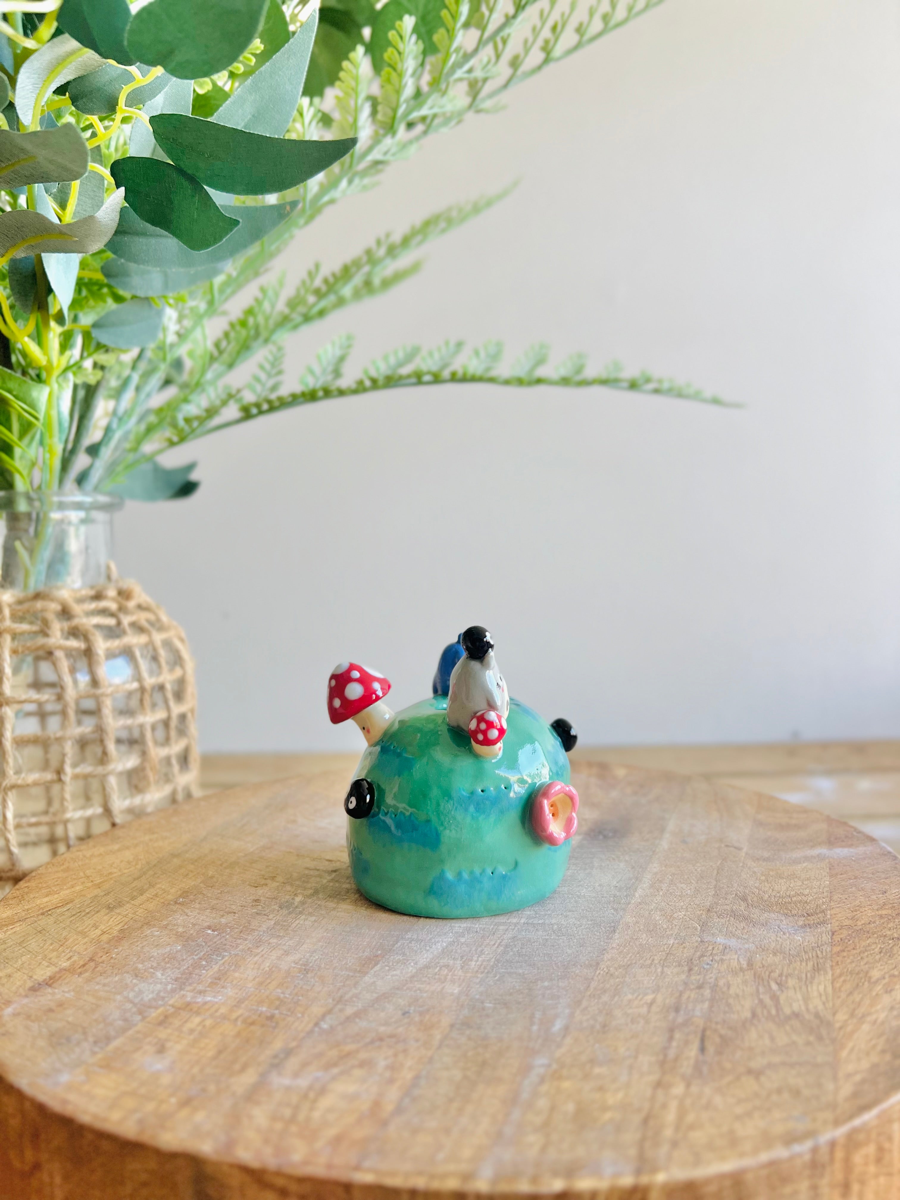 Totoro and friend bud vase