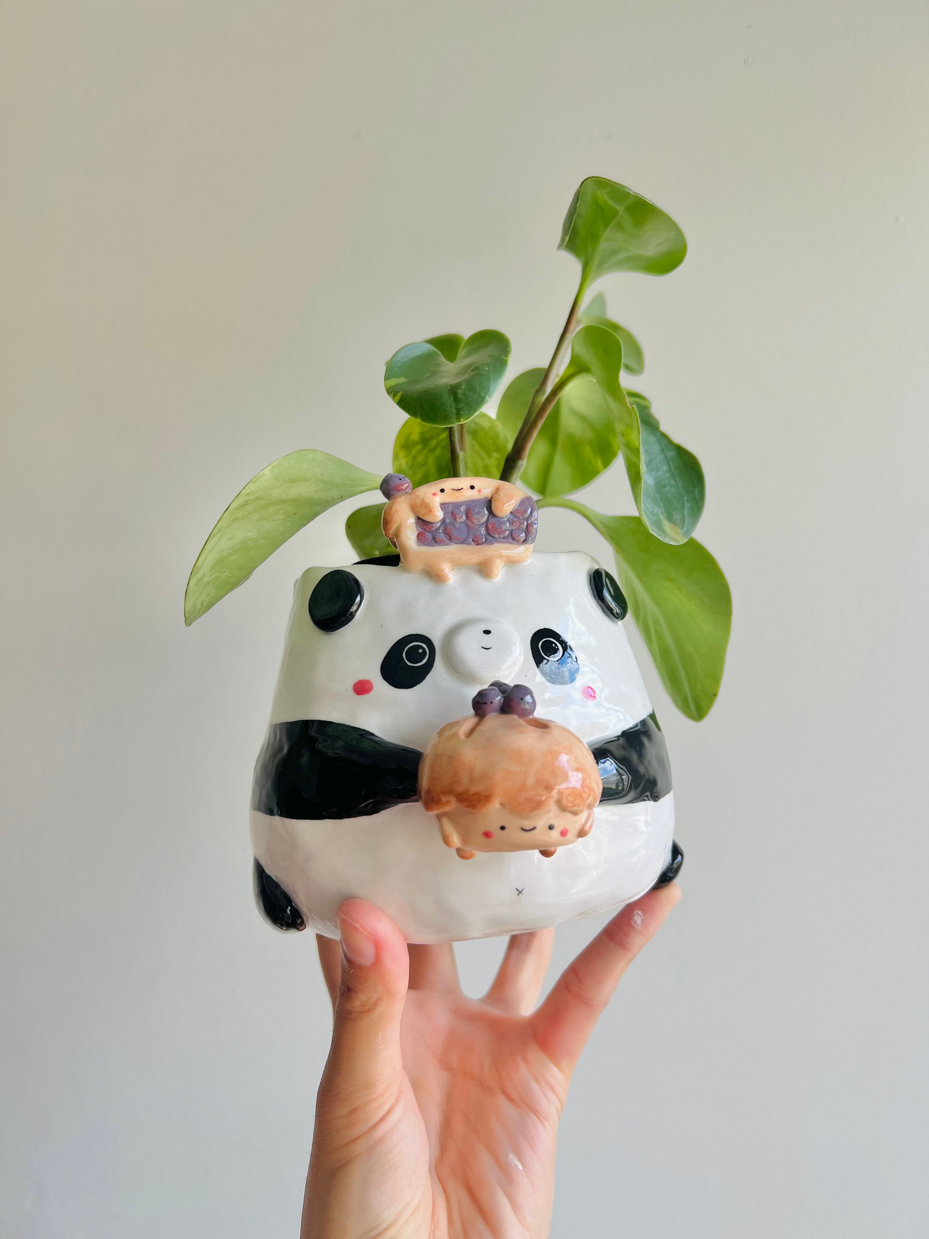 Pie love pun panda pot