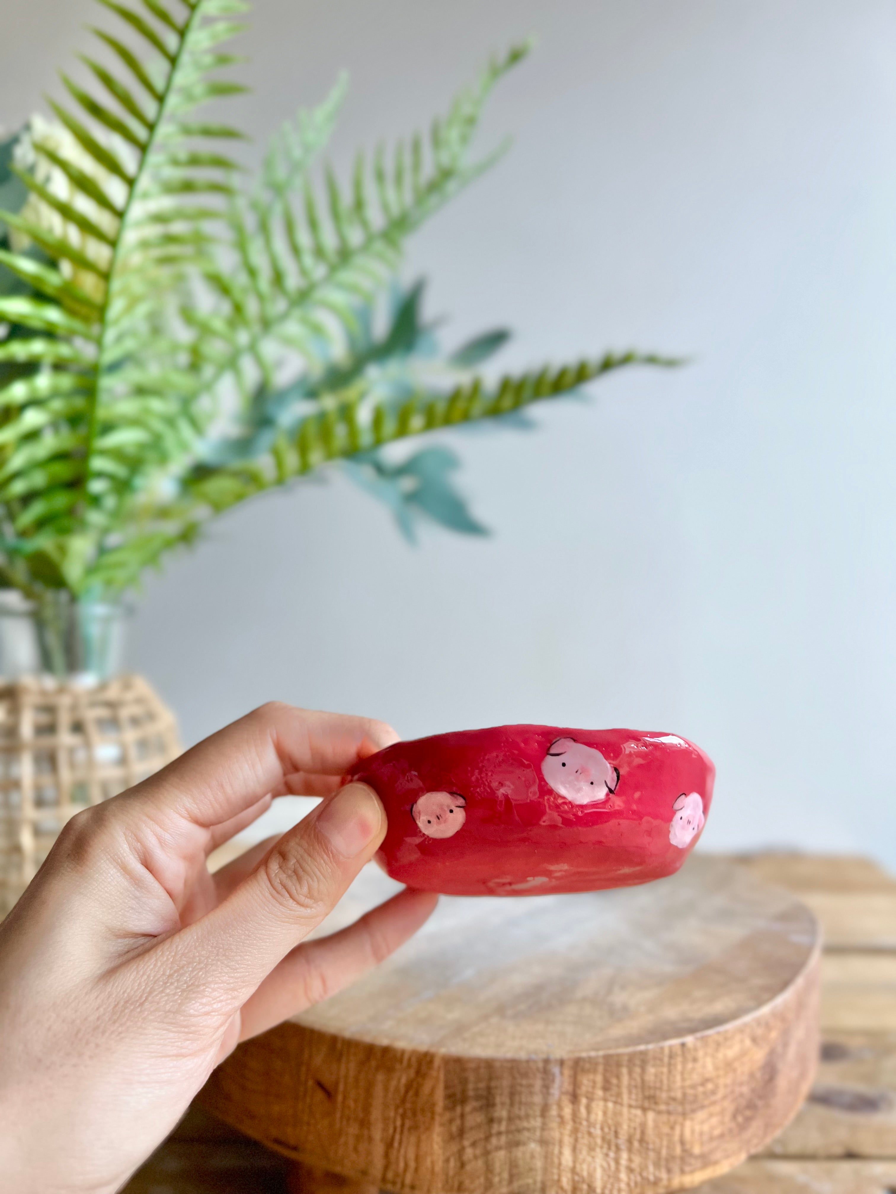 Bud vase trinket dish