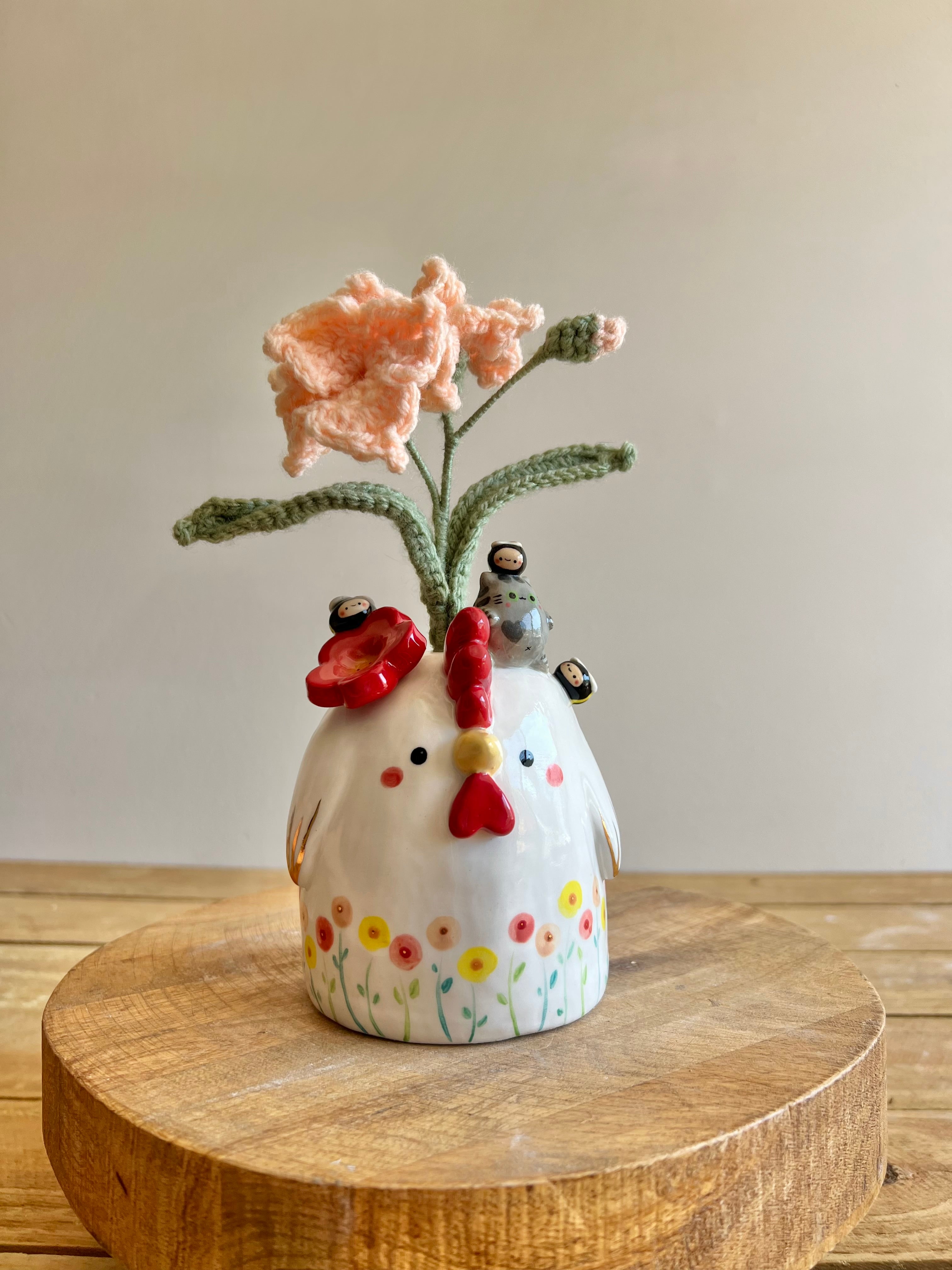 Chicken Bud Vase