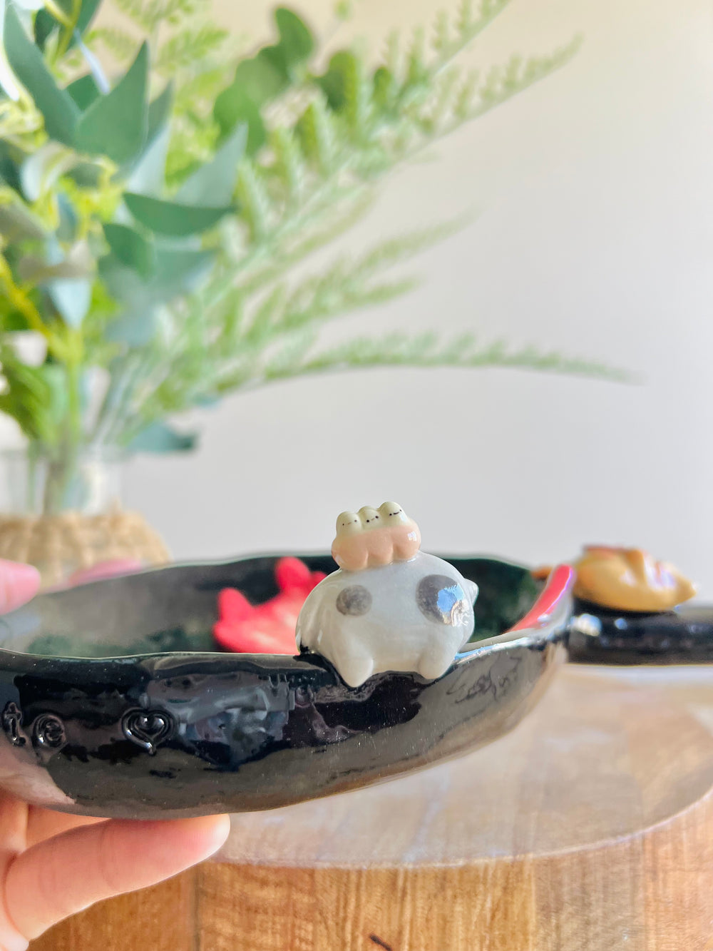 Bacon and egg pun love trinket dish/plate, photo 5 of 12